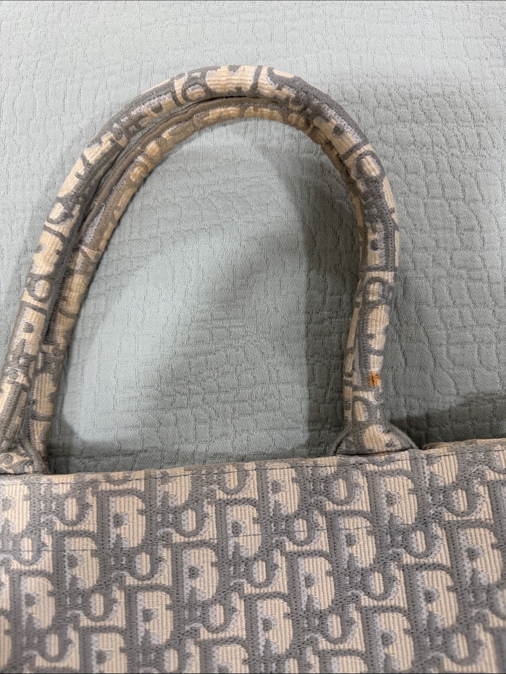 Dior Beige & Gray Christian Dior Medium Book Tote - Picture 15 of 16
